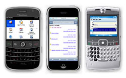 Mobile CRM for BlackBerry, Windows Mobile, iPhone and more.
